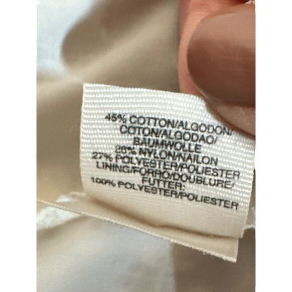 Rachel Roy Women's Floral Lace Sleeveless Shift Mini Dress Size XL Cream Gray - Picture 8 of 9